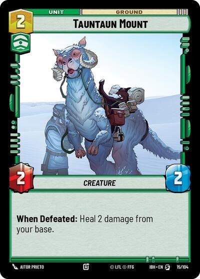 Tauntaun Mount (IBH) #15/104 Special (Near Mint) Intro Battle: Hoth Star Wars: Unlimited: 2025