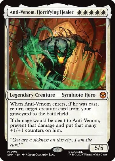 Anti-Venom, Horrifying Healer (SPM) #1 Mythic Rare (Near Mint) Marvel's Spider-Man Magic: The Gathering: 2025
