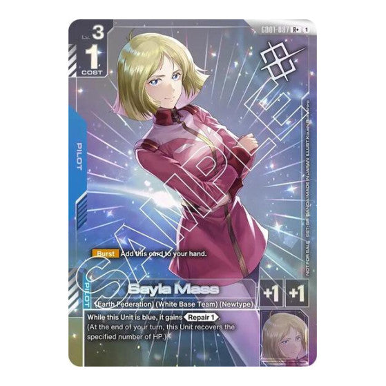 Sayla Mass (Store Tournament Winner Pack 01) (GCG-PR) #GD01-087 R+ (Holofoil Lightly Played) Gundam Promotional Cards Gundam Card Game: 2025