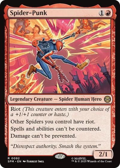 Spider-Punk (SPM) #92 Rare (Foil Near Mint) Marvel's Spider-Man Magic: The Gathering: 2025