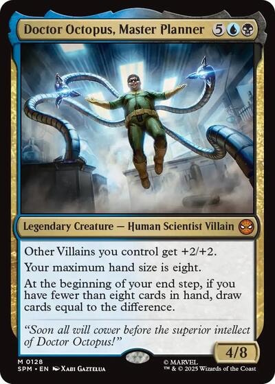 Doctor Octopus, Master Planner (SPM) #128 Mythic Rare (Near Mint) Marvel's Spider-Man Magic: The Gathering: 2025