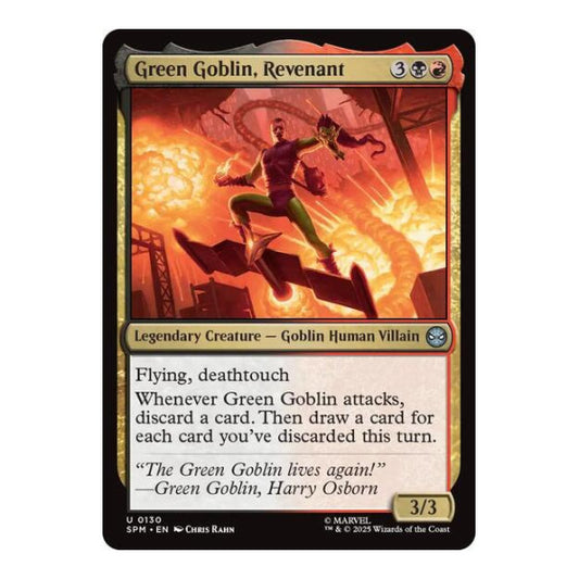 Green Goblin, Revenant (SPM) #130 Uncommon (Lightly Played) Marvel's Spider-Man Magic: The Gathering: 2025