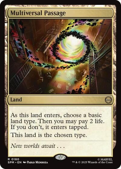 Multiversal Passage (SPM) #180 Rare (Near Mint) Marvel's Spider-Man Magic: The Gathering: 2025
