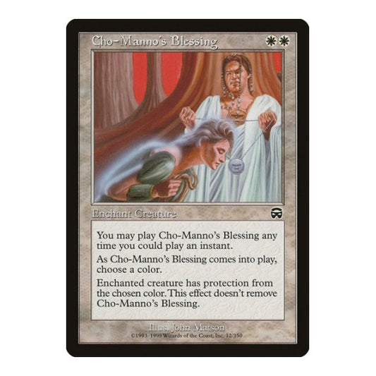 Cho-Manno's Blessing (MMQ) #12 Common (Moderately Played) Mercadian Masques Magic: The Gathering: 1999