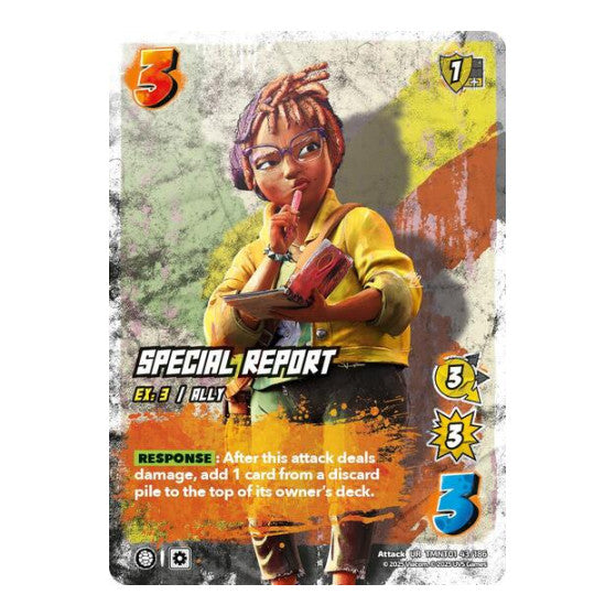 Special Report (TMNT) #TMNT01 43/186 Ultra Rare (Foil Near Mint) Teenage Mutant Ninja Turtles UniVersus: 2025