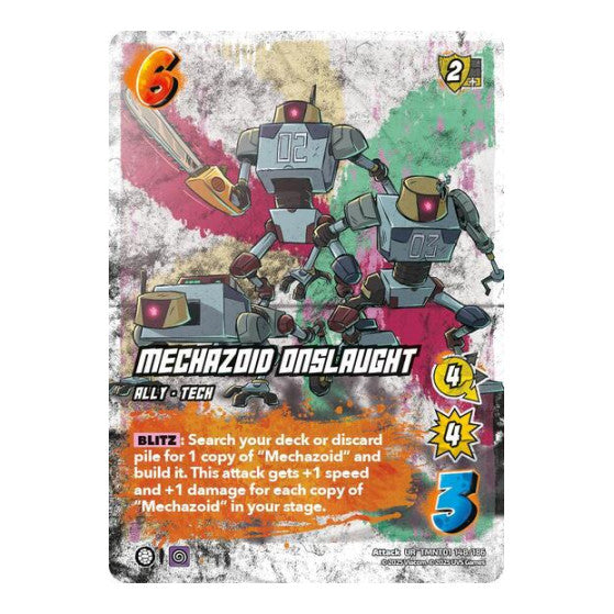 Mechazoid Onslaught (TMNT) #TMNT01 148/186 Ultra Rare (Foil Near Mint) Teenage Mutant Ninja Turtles UniVersus: 2025
