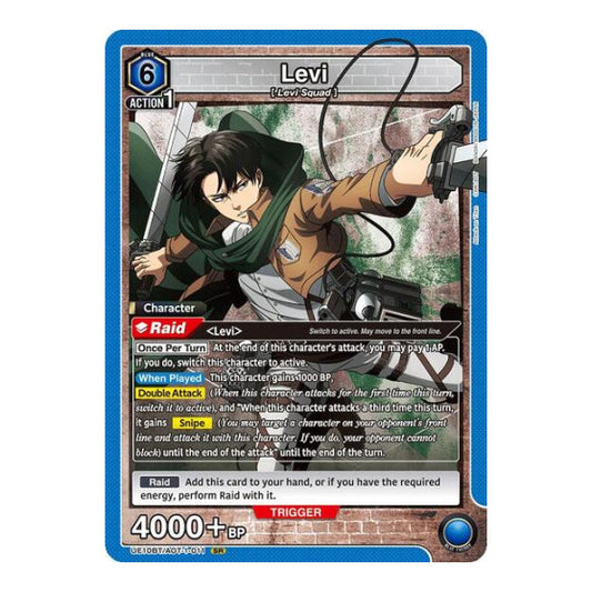 Levi (011) (UE10BT) #UE10BT/AOT-1-011 Secret Rare (Foil Near Mint) UE10BT: Attack on Titan Union Arena: 2025