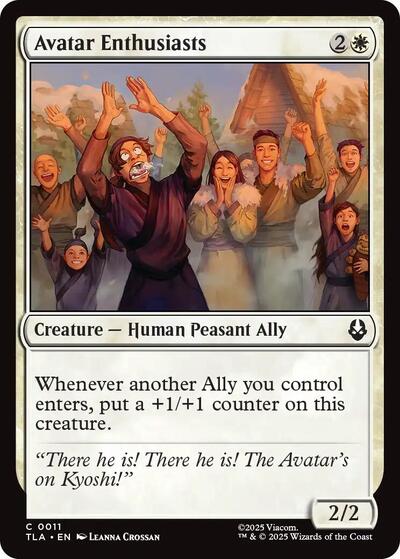 Avatar Enthusiasts (TLA) #11 Common (Lightly Played) Avatar: The Last Airbender Magic: The Gathering: 2025