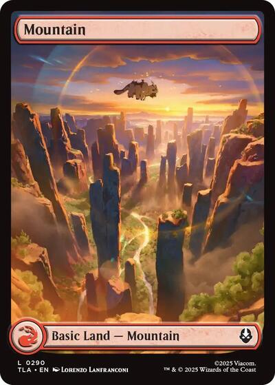 Mountain 0290 (TLA) #290 Land Avatar: The Last Airbender Magic: The Gathering: 2025