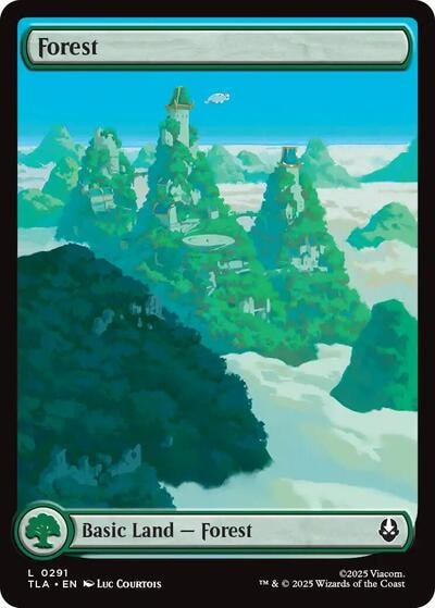 Forest (0291) (TLA) #291 Land (Lightly Played) Avatar: The Last Airbender Magic: The Gathering: 2025