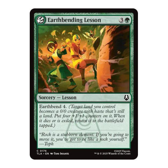 Earthbending Lesson (TLA) #176 Common Avatar: The Last Airbender Magic: The Gathering: 2025