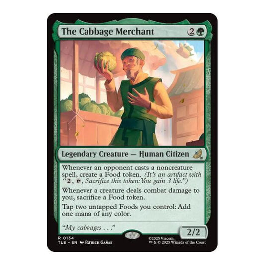 The Cabbage Merchant (TLE) #134 Rare (Foil Near Mint) Avatar: The Last Airbender: Eternal-Legal Magic: The Gathering: 2025
