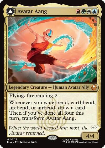 Avatar Aang (TLA) #207 Mythic Rare (Near Mint) Avatar: The Last Airbender Magic: The Gathering: 2025