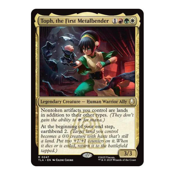 Toph, the First Metalbender (TLA) #247 Rare (Near Mint) Avatar: The Last Airbender Magic: The Gathering: 2025