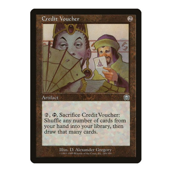 Credit Voucher (MMQ) #289 Uncommon (Moderately Played) Mercadian Masques Magic: The Gathering: 1999