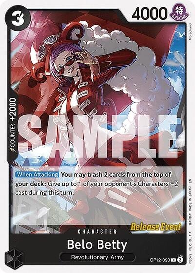 Belo Betty (OP12 RE) #OP12-090 Common (Near Mint) Legacy of the Master Release Event Cards One Piece Card Game: 2025