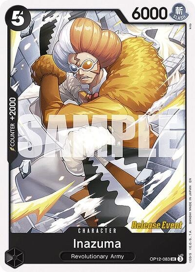 Inazuma (OP12 RE) #OP12-083 Uncommon (Near Mint) Legacy of the Master Release Event Cards One Piece Card Game: 2025