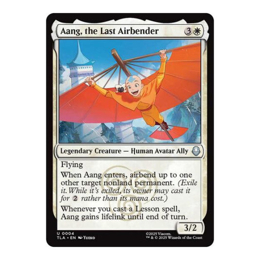 Aang, the Last Airbender (TLA) #4 Uncommon Avatar: The Last Airbender Magic: The Gathering: 2025
