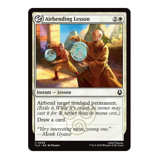 Airbending Lesson (TLA) #8 Common Avatar: The Last Airbender Magic: The Gathering: 2025