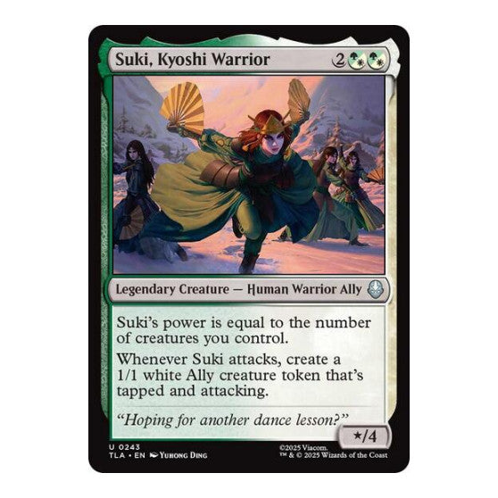 Suki, Kyoshi Warrior (TLA) #243 Uncommon Avatar: The Last Airbender Magic: The Gathering: 2025
