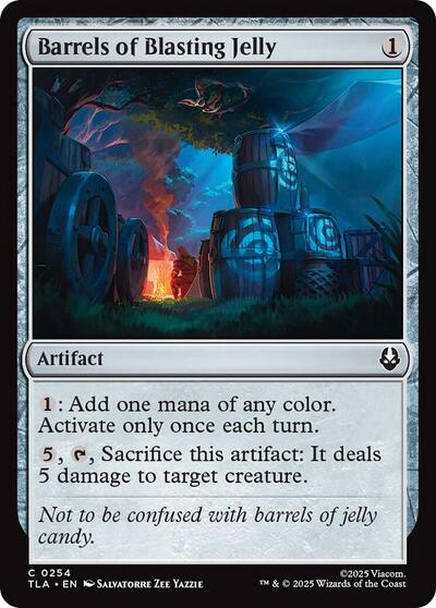 Barrels of Blasting Jelly (TLA) #254 Common Avatar: The Last Airbender Magic: The Gathering: 2025