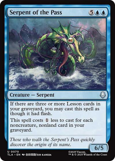 Serpent of the Pass (TLA) #70 Uncommon Avatar: The Last Airbender Magic: The Gathering: 2025