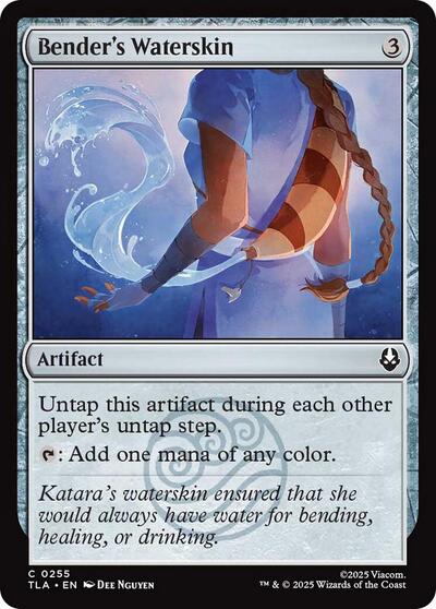 Benders Waterskin (TLA) #255 Common (Foil Lightly Played) Avatar: The Last Airbender Magic: The Gathering: 2025