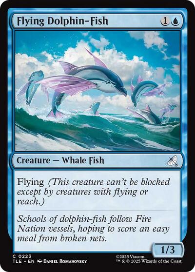 Flying Dolphin Fish (TLE) #223 Common Avatar: The Last Airbender: Eternal-Legal Magic: The Gathering: 2025
