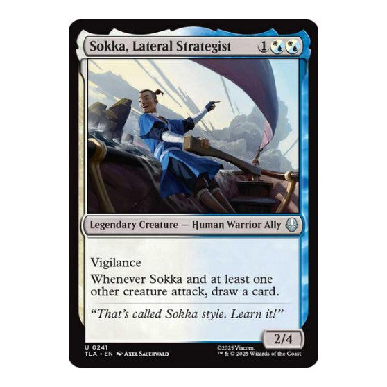 Sokka, Lateral Strategist (TLA) #241 Uncommon Avatar: The Last Airbender Magic: The Gathering: 2025