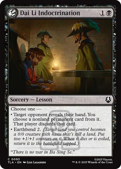 2025 Magic: Avatar: The Last Airbender (TLA) - Dai Li Indoctrination (#93, Common)