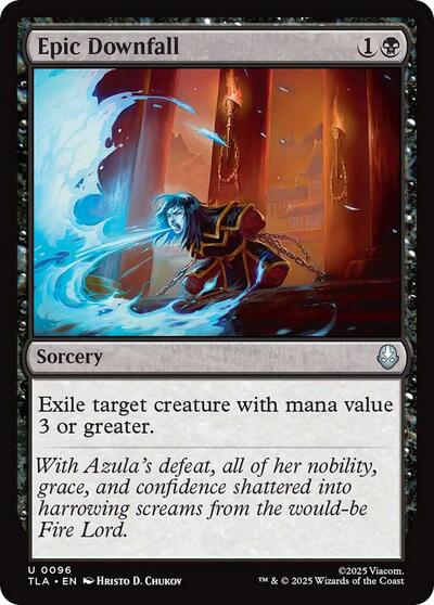 Epic Downfall (TLA) #96 Uncommon Avatar: The Last Airbender Magic: The Gathering: 2025