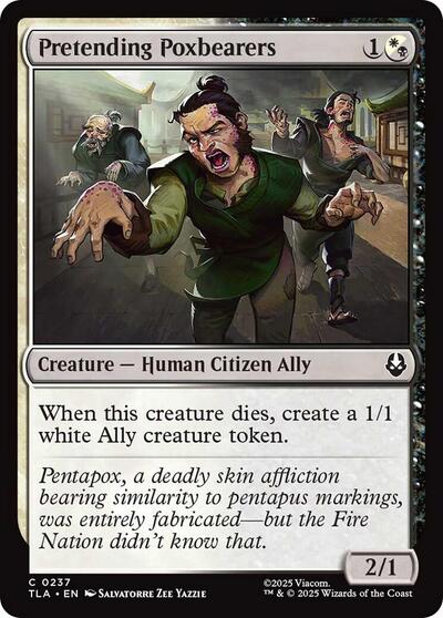 Pretending Poxbearers (TLA) #237 Common Avatar: The Last Airbender Magic: The Gathering: 2025