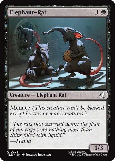 Elephant Rat (TLE) #228 Common Avatar: The Last Airbender: Eternal-Legal Magic: The Gathering: 2025
