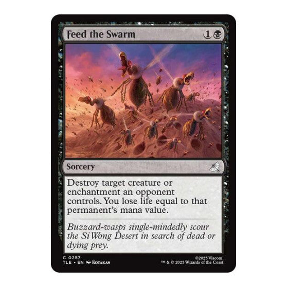 Feed the Swarm (TLE) #257 Common Avatar: The Last Airbender: Eternal-Legal Magic: The Gathering: 2025