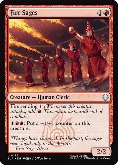 2025 Magic: Avatar: The Last Airbender (TLA) - Fire Sages (#136, Uncommon)