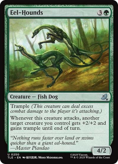 Eel Hounds (TLE) #250 Uncommon Avatar: The Last Airbender: Eternal-Legal Magic: The Gathering: 2025