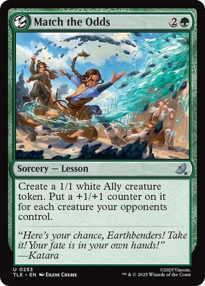 Match the Odds (TLE) #253 Uncommon (Lightly Played) Avatar: The Last Airbender: Eternal-Legal Magic: The Gathering: 2025