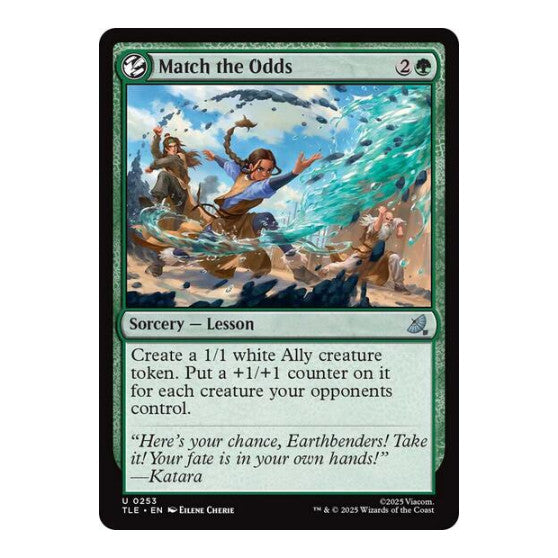 Match the Odds (TLE) #253 Uncommon (Lightly Played) Avatar: The Last Airbender: Eternal-Legal Magic: The Gathering: 2025