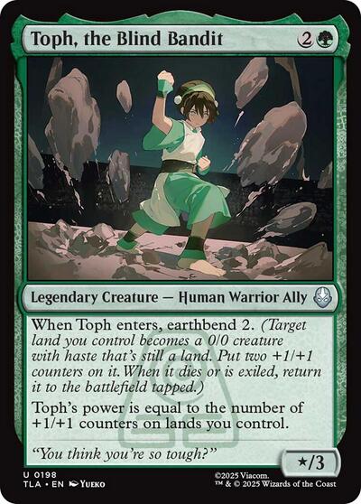 Toph the Blind Bandit (TLA) #198 Uncommon Avatar: The Last Airbender Magic: The Gathering: 2025