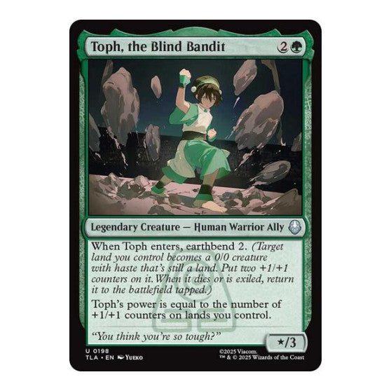 Toph, the Blind Bandit (TLA) #198 Uncommon Avatar: The Last Airbender Magic: The Gathering: 2025