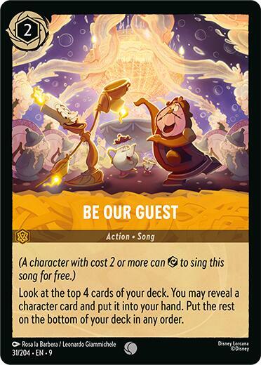 Be Our Guest (9) #31/204 Common (Near Mint) Fabled Lorcana TCG: 2025