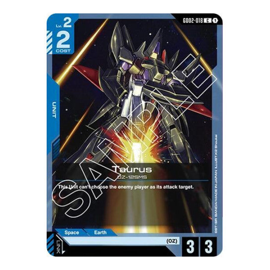 Taurus (GD02) #GD02-018 Common (Lightly Played) Dual Impact Gundam Card Game: 2025