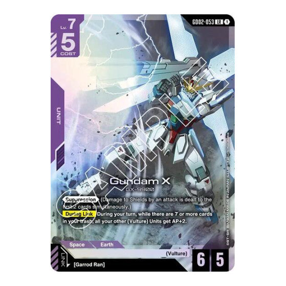 Gundam X (GD02-053) (GD02) #GD02-053 LR (Holofoil Lightly Played) Dual Impact Gundam Card Game: 2025