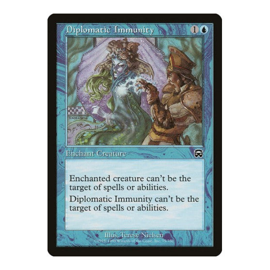 Diplomatic Immunity (MMQ) #75 Common (Moderately Played) Mercadian Masques Magic: The Gathering: 1999