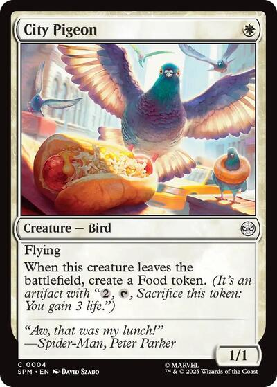 2025 Magic: Marvel's Spider-Man (SPM) - City Pigeon (#4, Common) (Lightly Played)