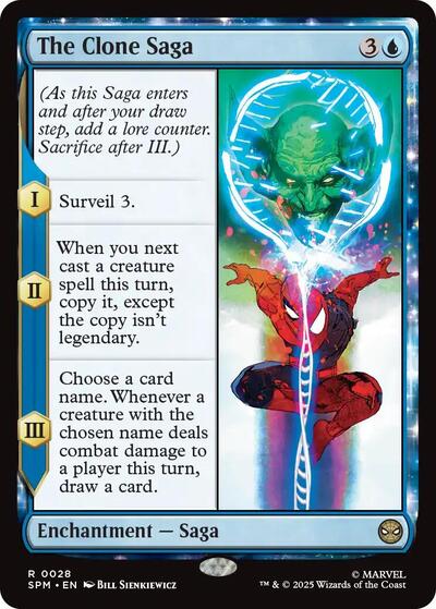 The Clone Saga (SPM) #28 Rare (Lightly Played) Marvel's Spider-Man Magic: The Gathering: 2025