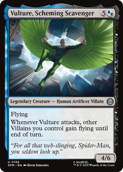 Vulture Scheming Scavenger (SPM) #158 Uncommon (Lightly Played) Marvel's Spider-Man Magic: 2025