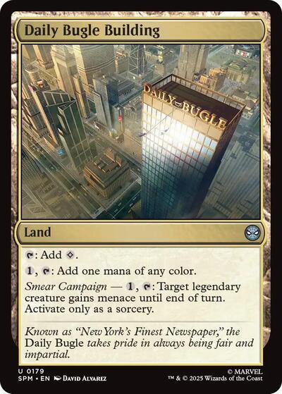Daily Bugle Building (SPM) #179 Uncommon (Lightly Played) Marvel's Spider-Man Magic: The Gathering: 2025