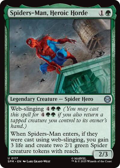 Spiders-Man, Heroic Horde (SPM) #117 Uncommon (Lightly Played) Marvel's Spider-Man Magic: The Gathering: 2025