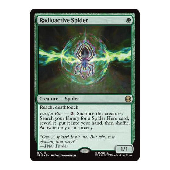Radioactive Spider (SPM) #111 Rare (Near Mint) Marvel's Spider-Man Magic: The Gathering: 2025